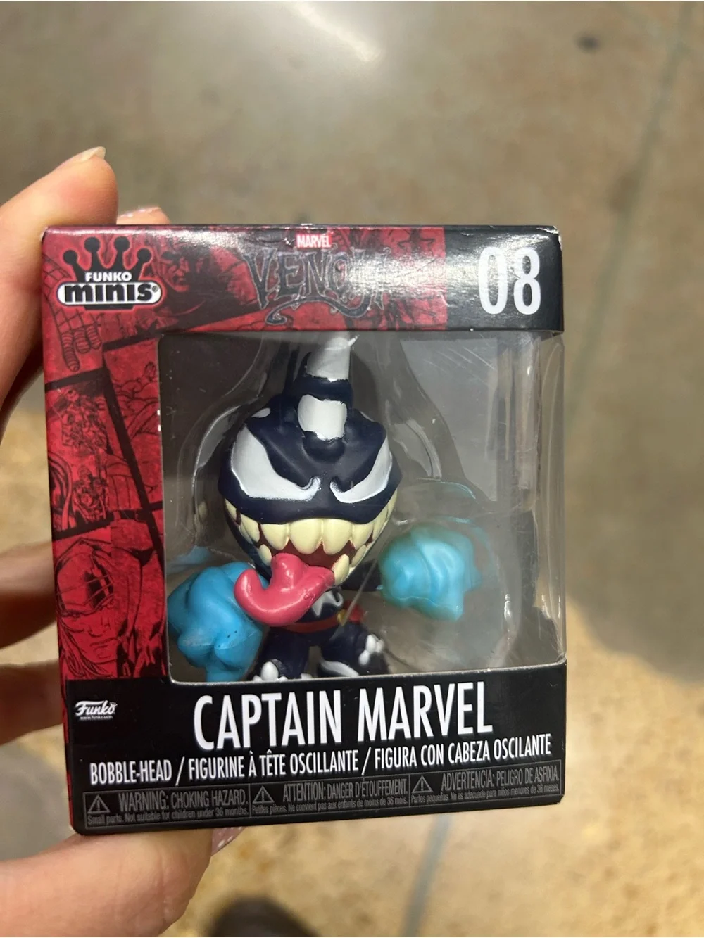 Marvel Venom Captain Marvel vinyl figure